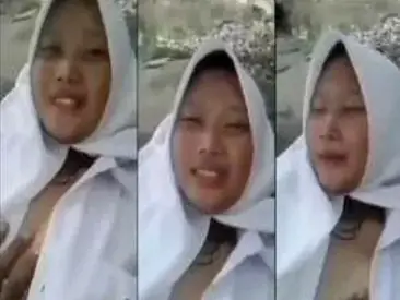 Ngewe Gadis SMA di Atas Batu Sungai Alam Liar